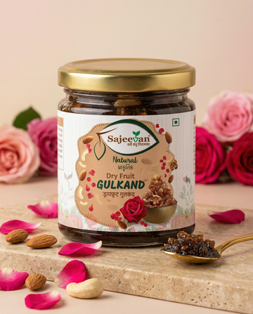 Sajeevan Dry Fruit Gulkand | Chaitri Roses & Nuts | Natural Cooling Digestive | Sun-Dried & Organic