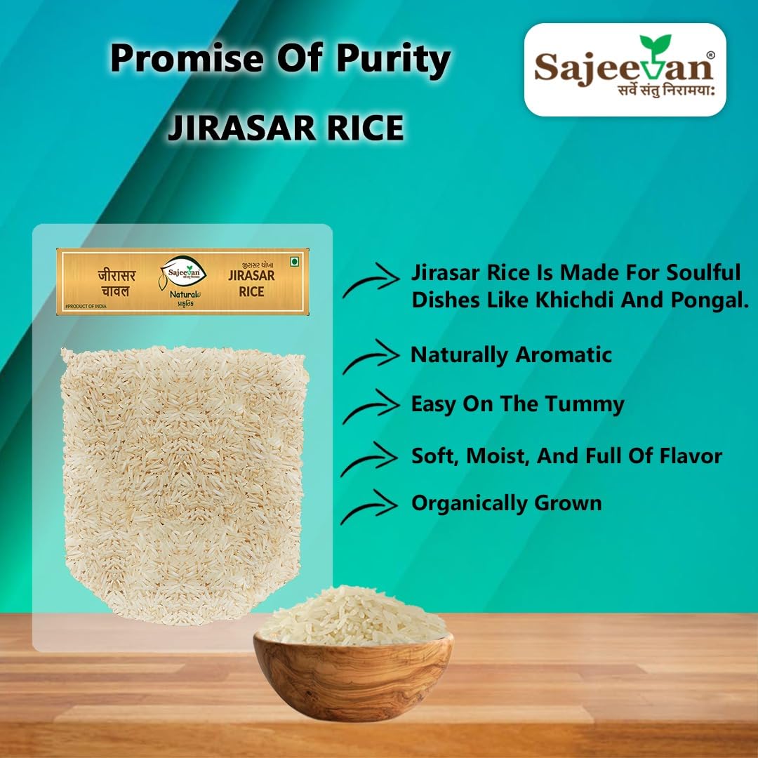 Sajeevan Jirasar Rice 1kg – High Quality Fragrant Rice for Everyday Meals