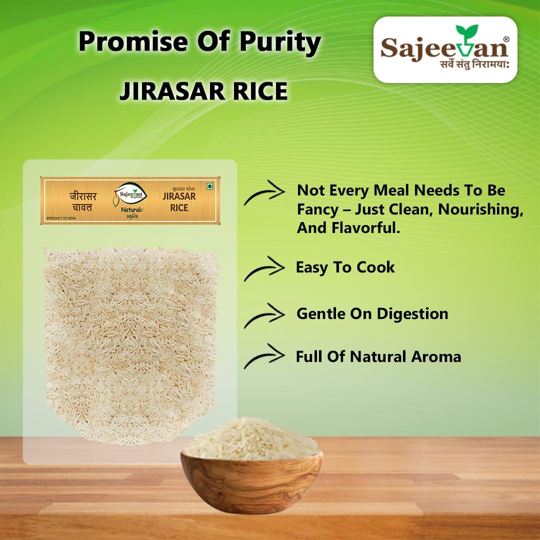 Sajeevan Jirasar Rice 1kg – High Quality Fragrant Rice for Everyday Meals