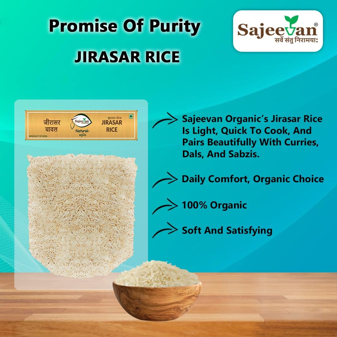 Sajeevan Jirasar Rice 1kg – High Quality Fragrant Rice for Everyday Meals