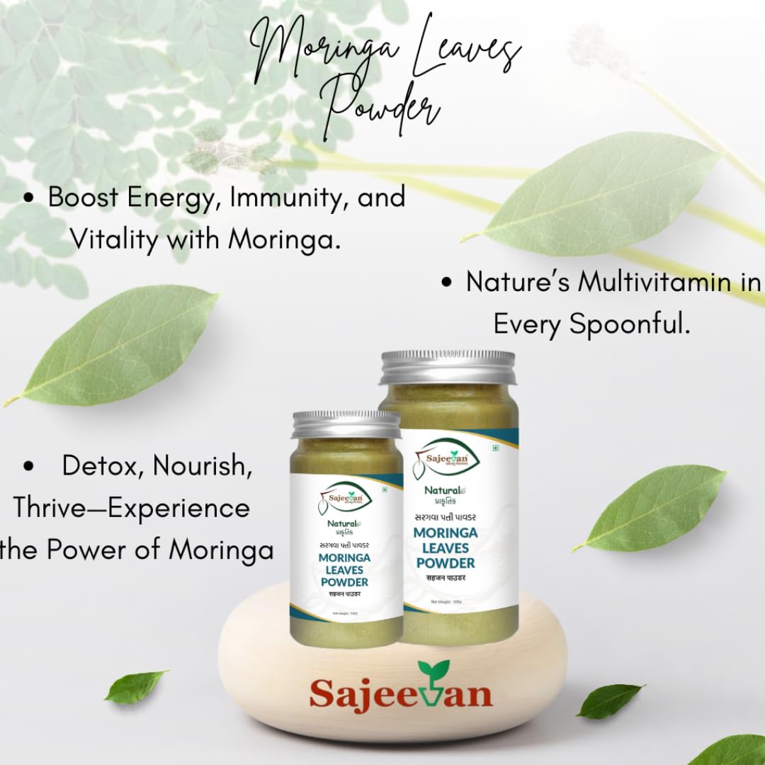 Moringa Leaf Powder 100g – Natural Superfood for Hair, Heart & Digestion
