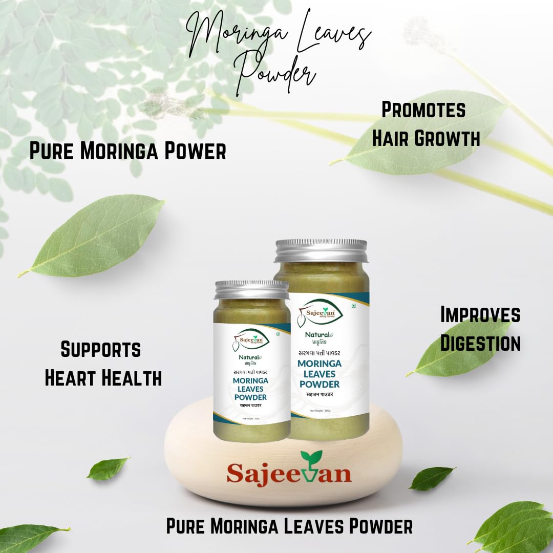 Moringa Leaf Powder 100g – Natural Superfood for Hair, Heart & Digestion