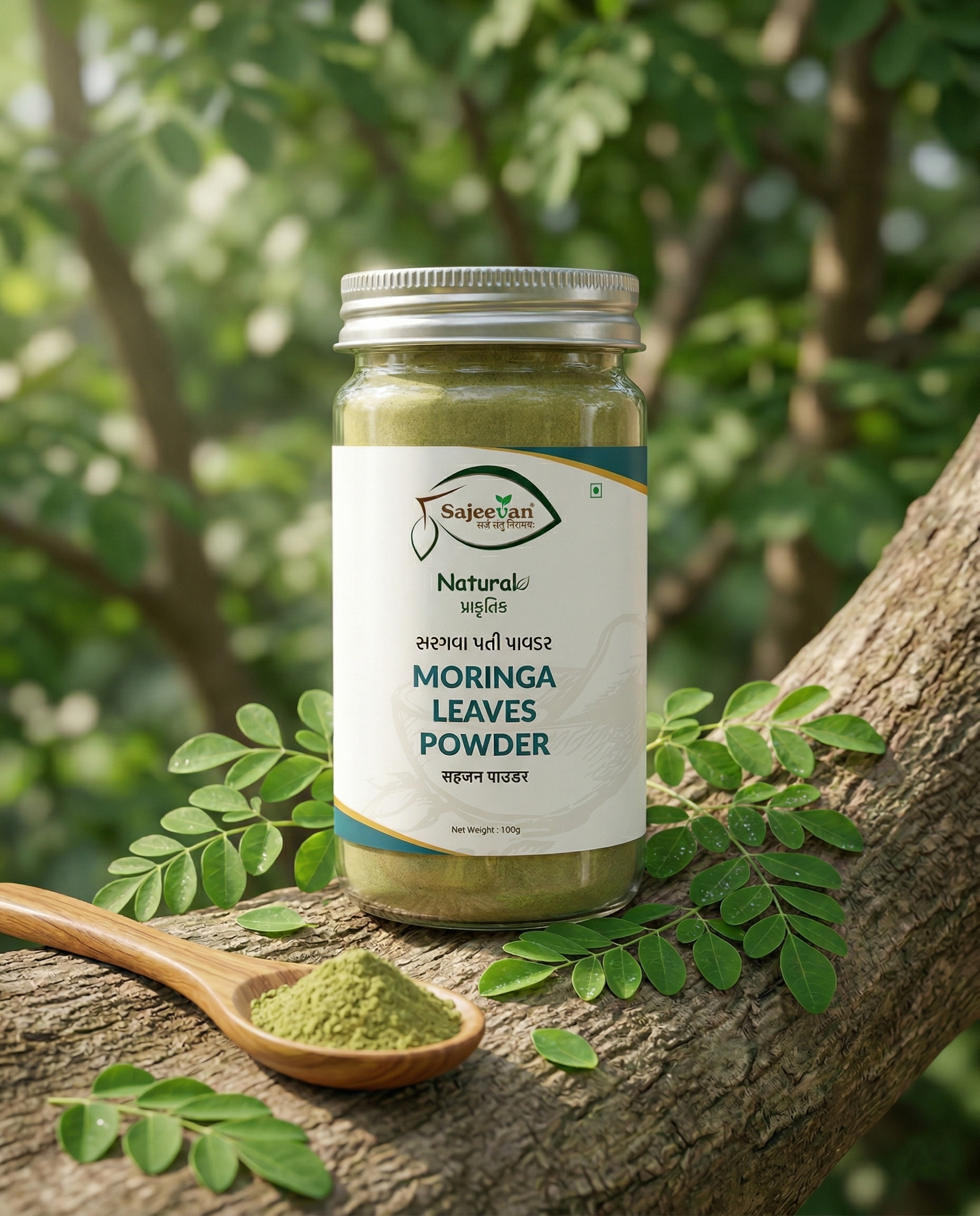 Moringa Leaf Powder 100g – Natural Superfood for Hair, Heart & Digestion
