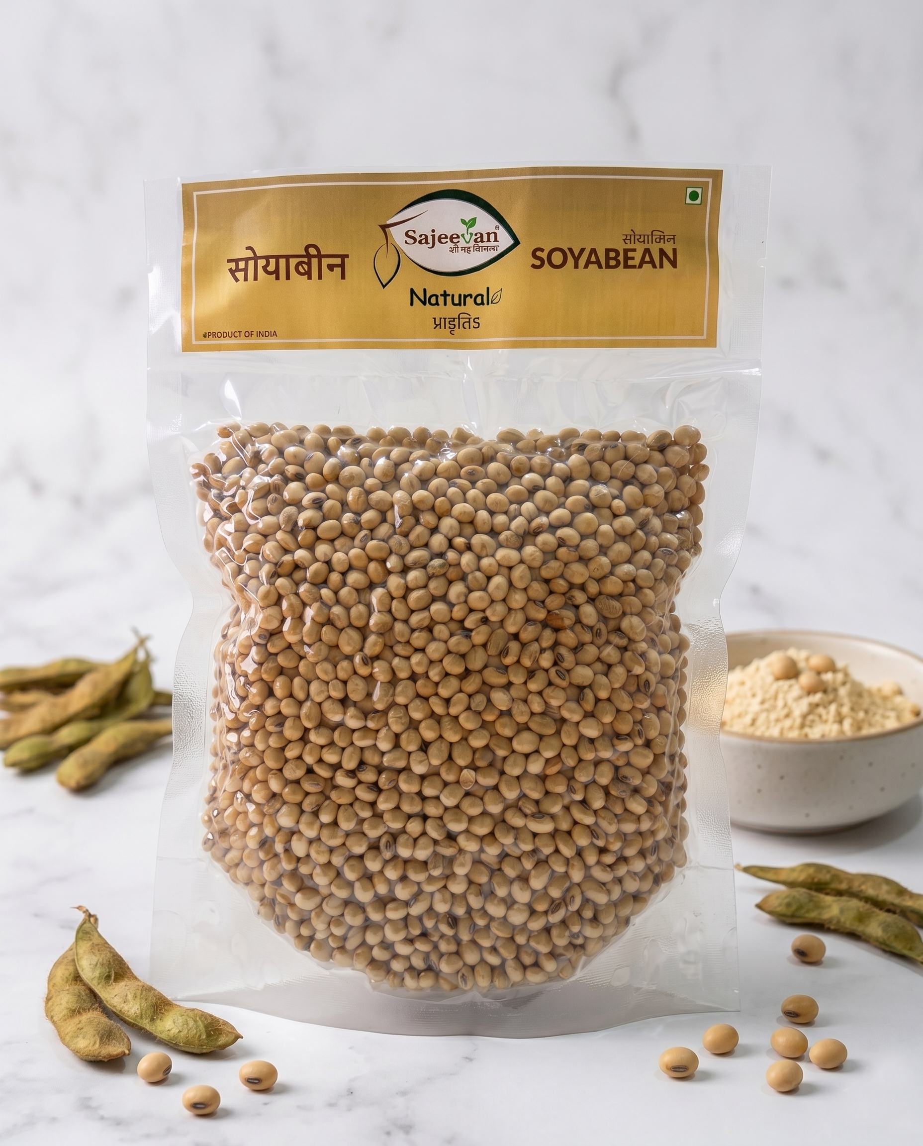 Sajeevan Natural Soyabean - Premium Quality Soya for Healthy, Plant-Based Nutrition