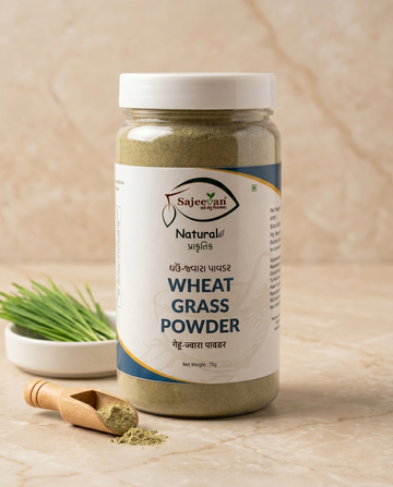 Sajeevan Natural Wheatgrass Powder 75g – 100% Pure Green Superfood for Detox, Immunity & Energy