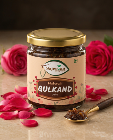 Sajeevan Organic Plain Gulkand | Sun-Cooked Rose Petals - 250g