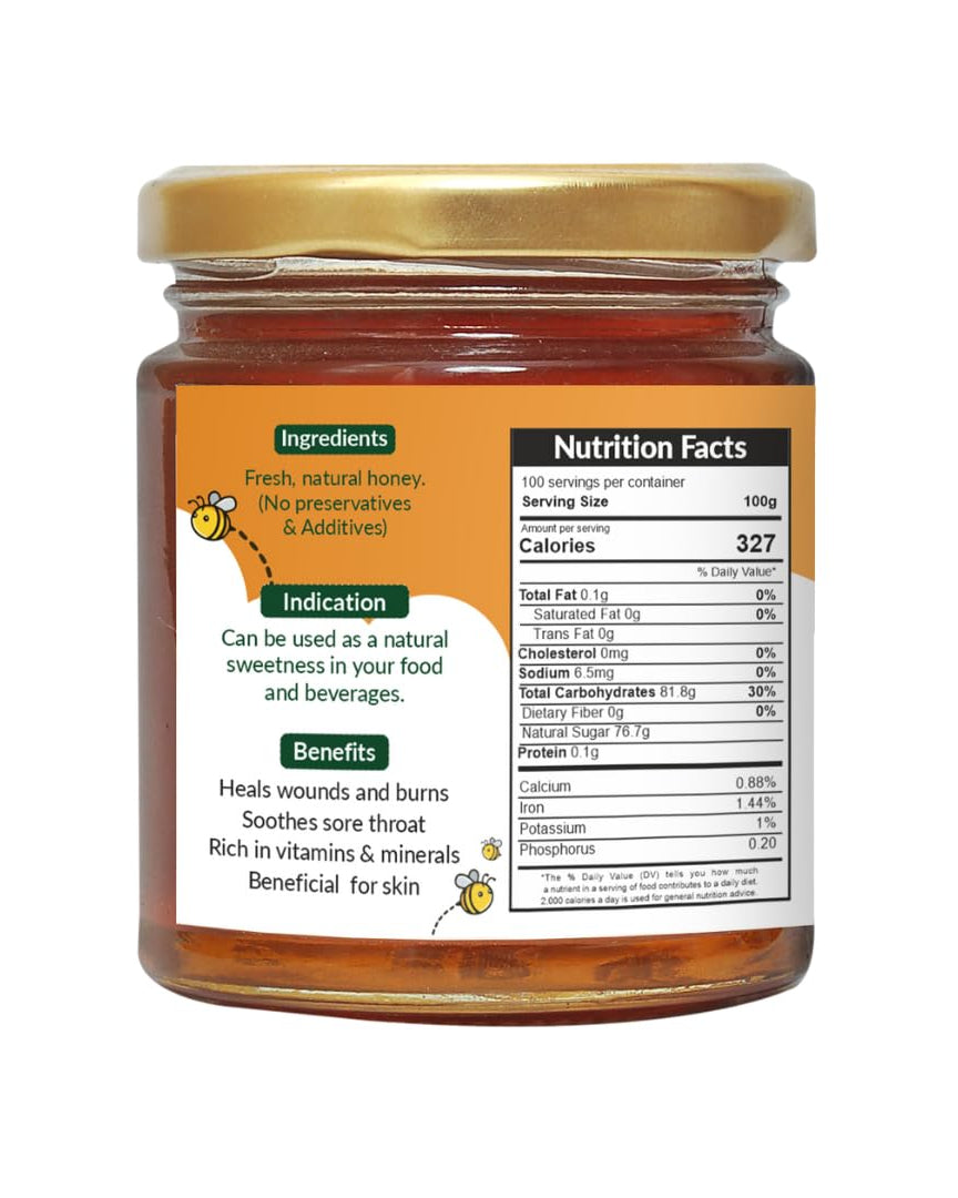 Sajeevan Pure Organic Honey 250g | Raw & Pesticide-Free | No Added Sugar | Supports Immunity & Digestion